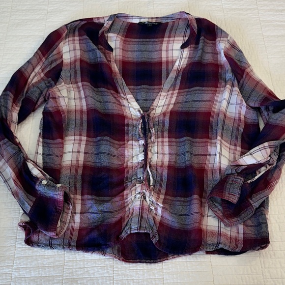 Set of 3 Flannel Button down Express Lucky Brand Shirts Soft! - Picture 5 of 6